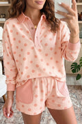 Pink Polka Dot Lounge Set
