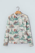 Western Spirit Long Sleeve Top