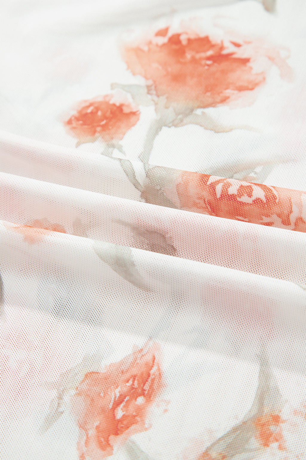 Floral Mesh Layering Top