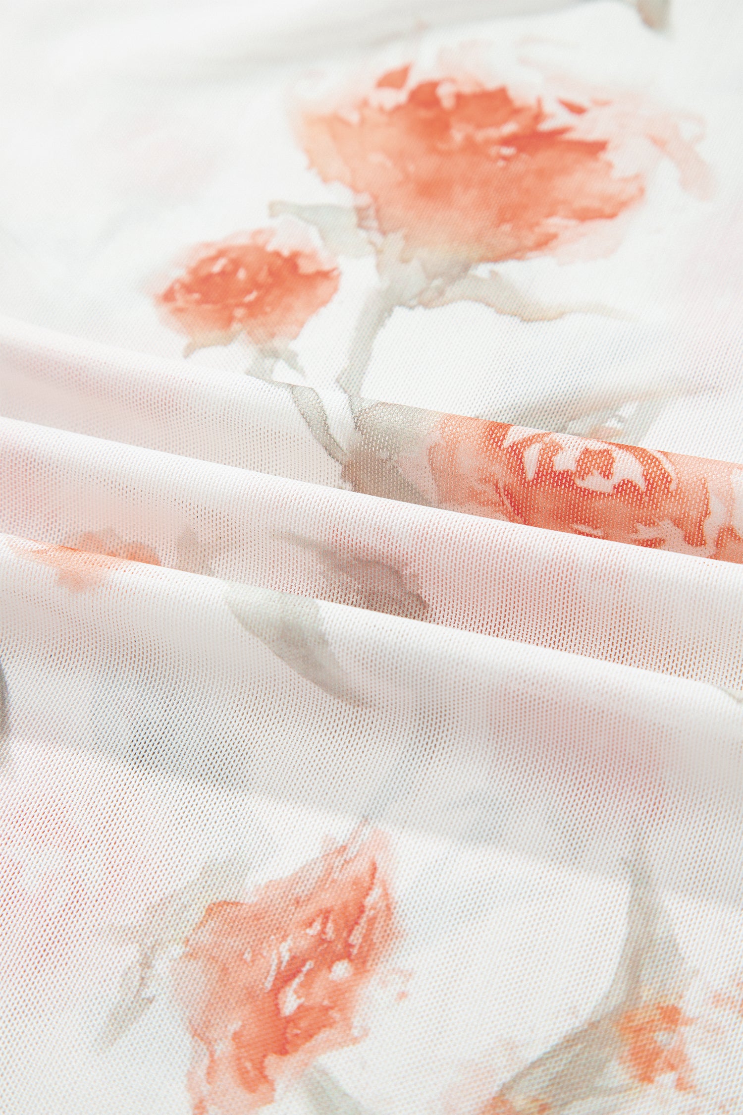 Floral Mesh Layering Top