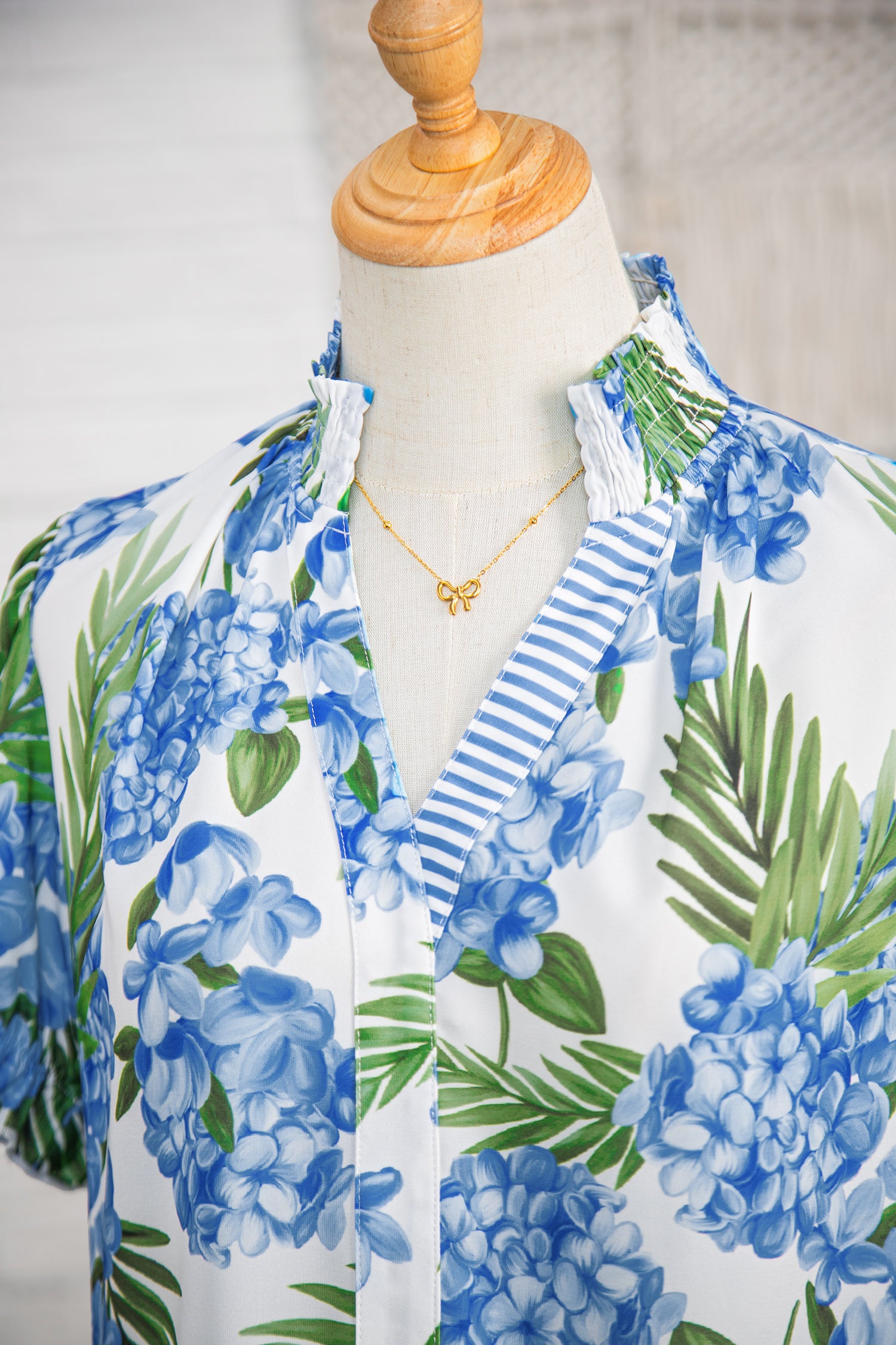 Coastal Bloom Floral Blouse