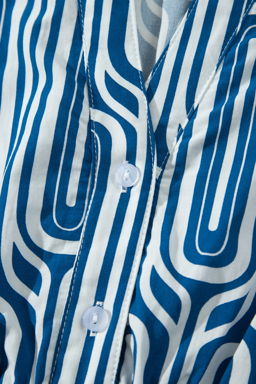 Geometric Print Shirt Dress