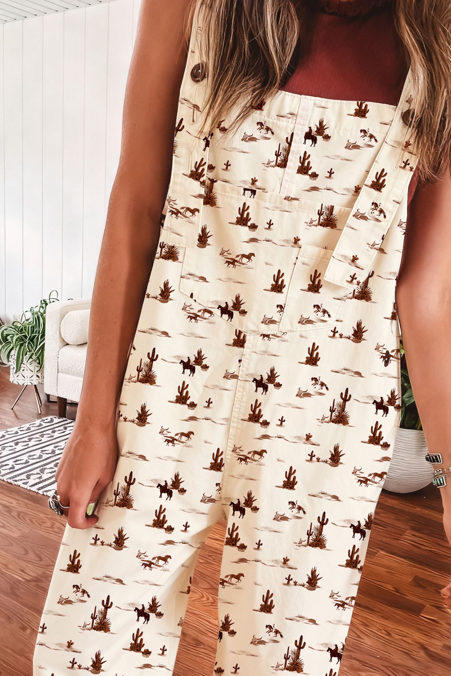 Western Loose Jumpsuit