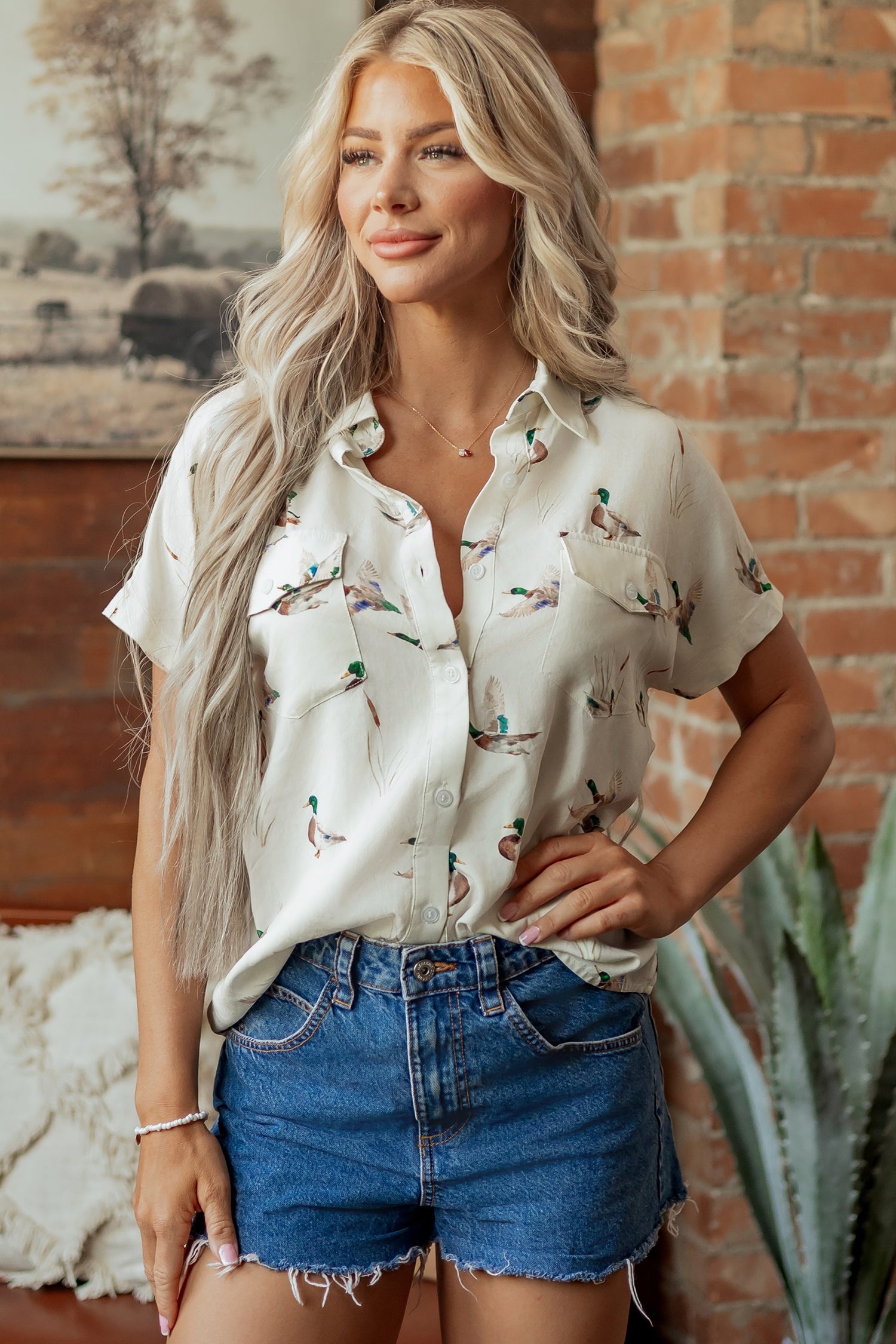 Mallard Button Flap Pocket Shirt