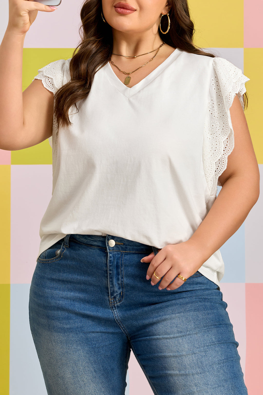 Everyday Grace Lace Sleeve Tunic