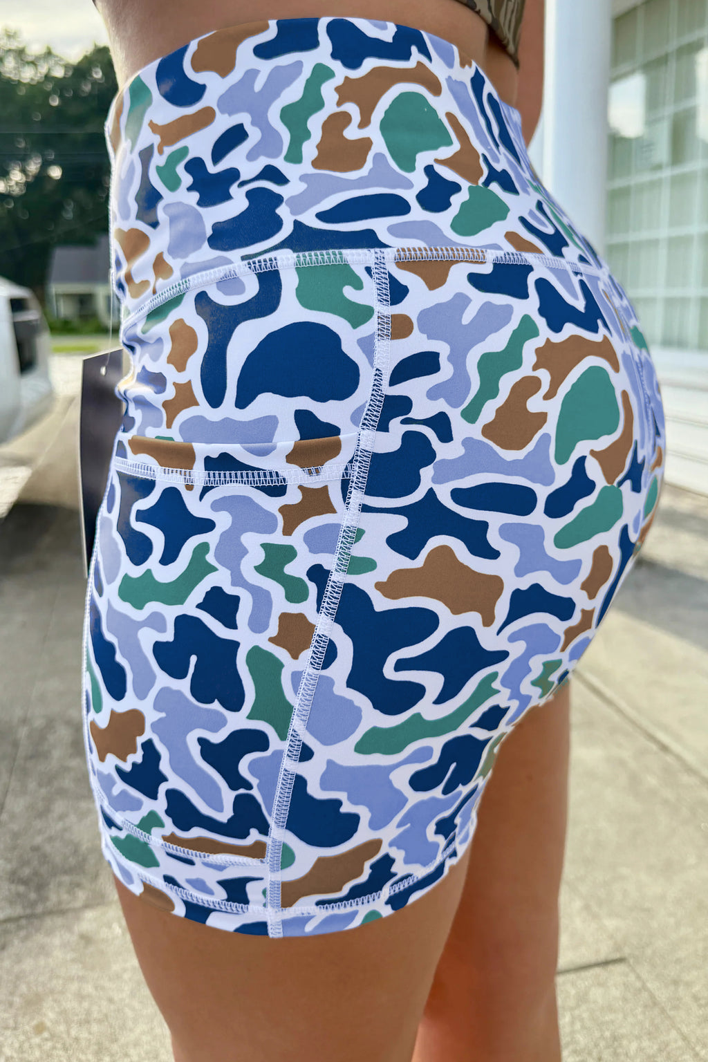 Camo Comfort Biker Shorts