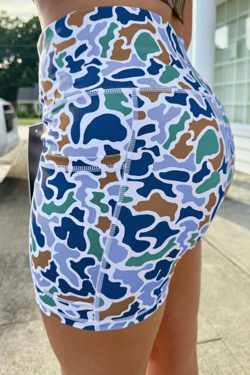 Camo Comfort Biker Shorts
