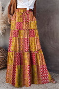 Sunset Paisley Maxi Skirt
