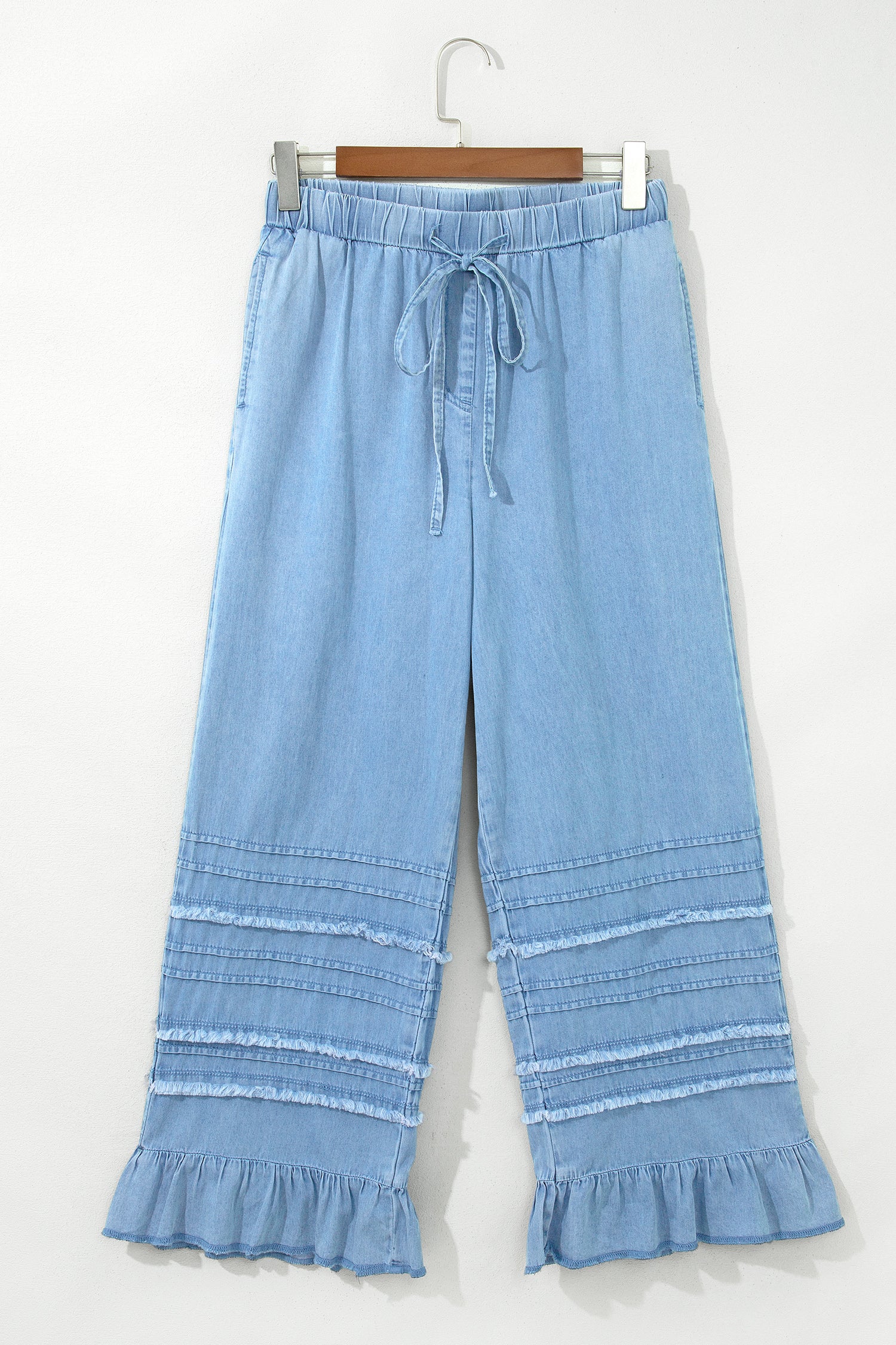Everyday Chambray Wide Leg Pants