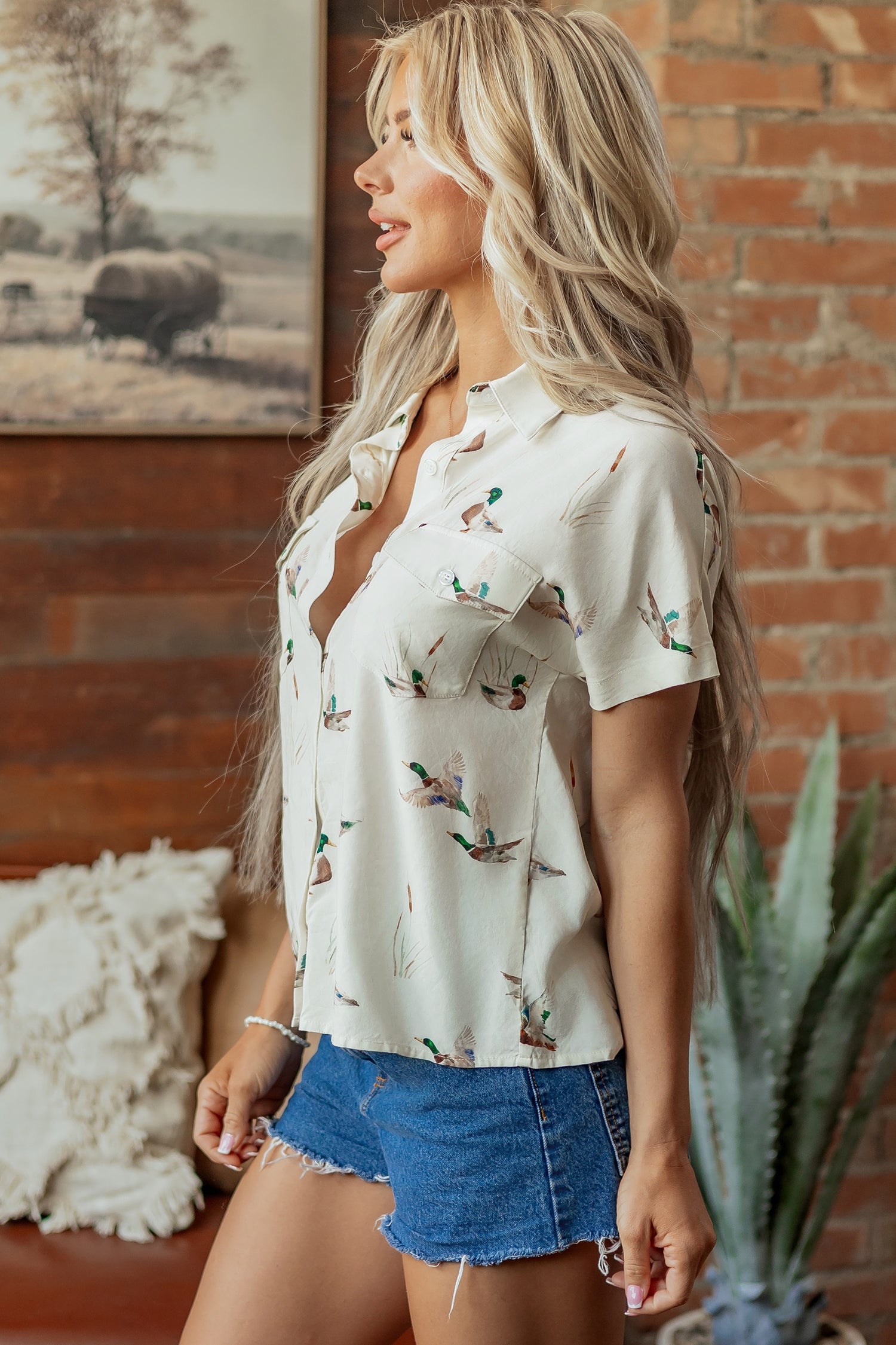 Mallard Button Flap Pocket Shirt
