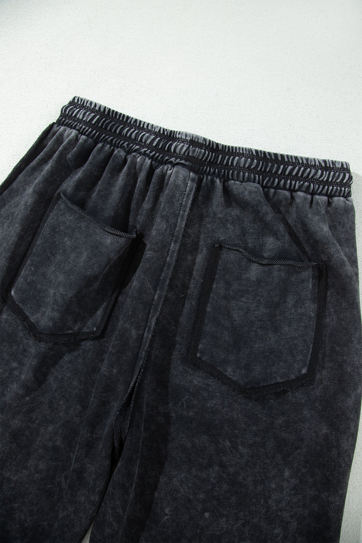 Mineral Washed Drawstring Ankle Pants