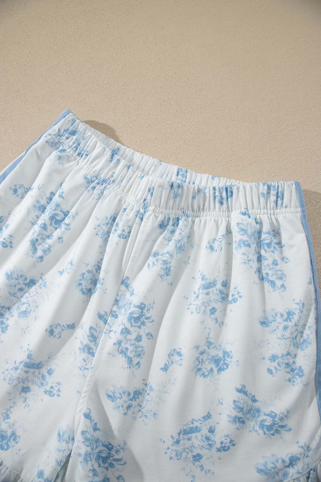 Sky Blue Floral Lounge Set