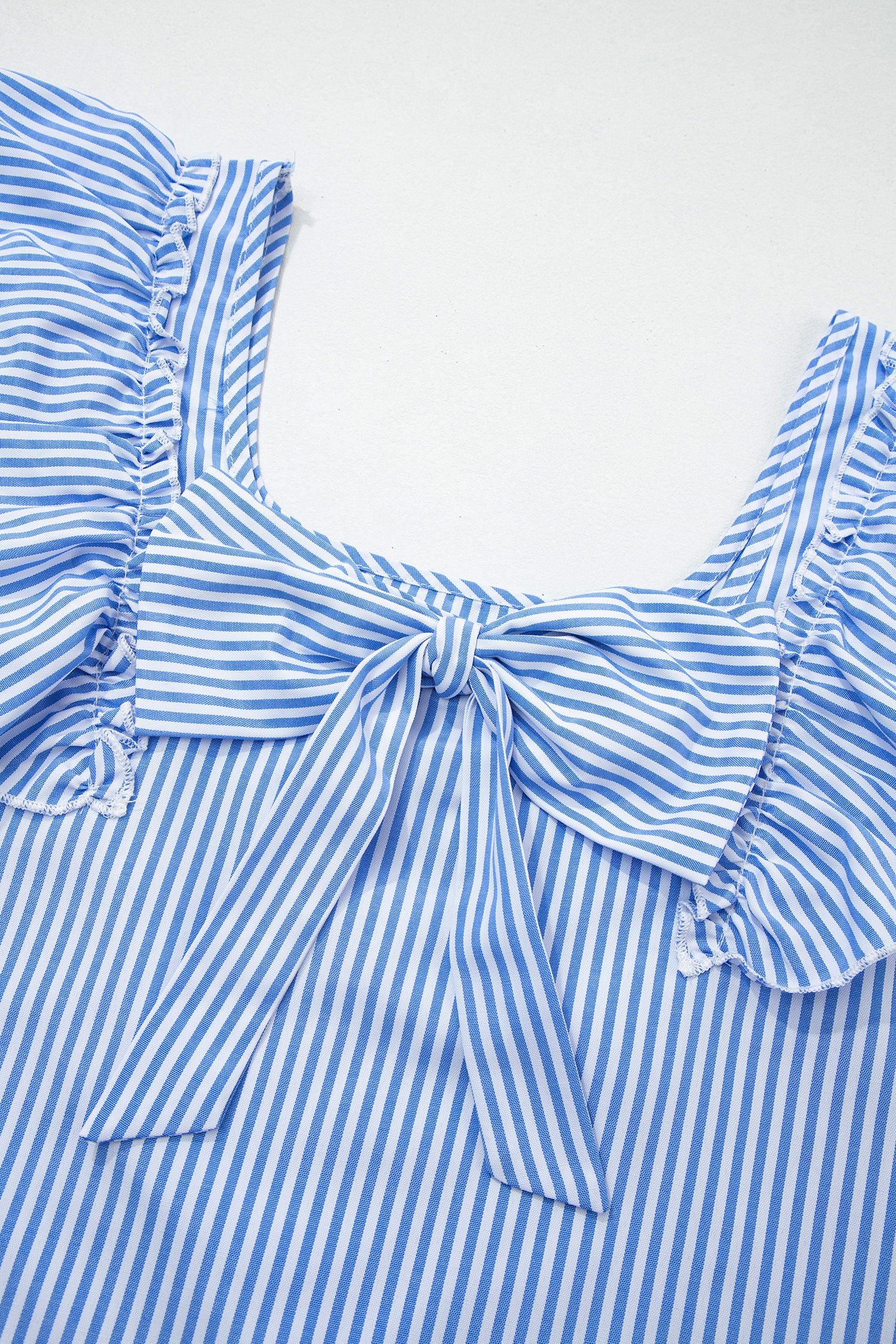 Sky Blue Bow Blouse