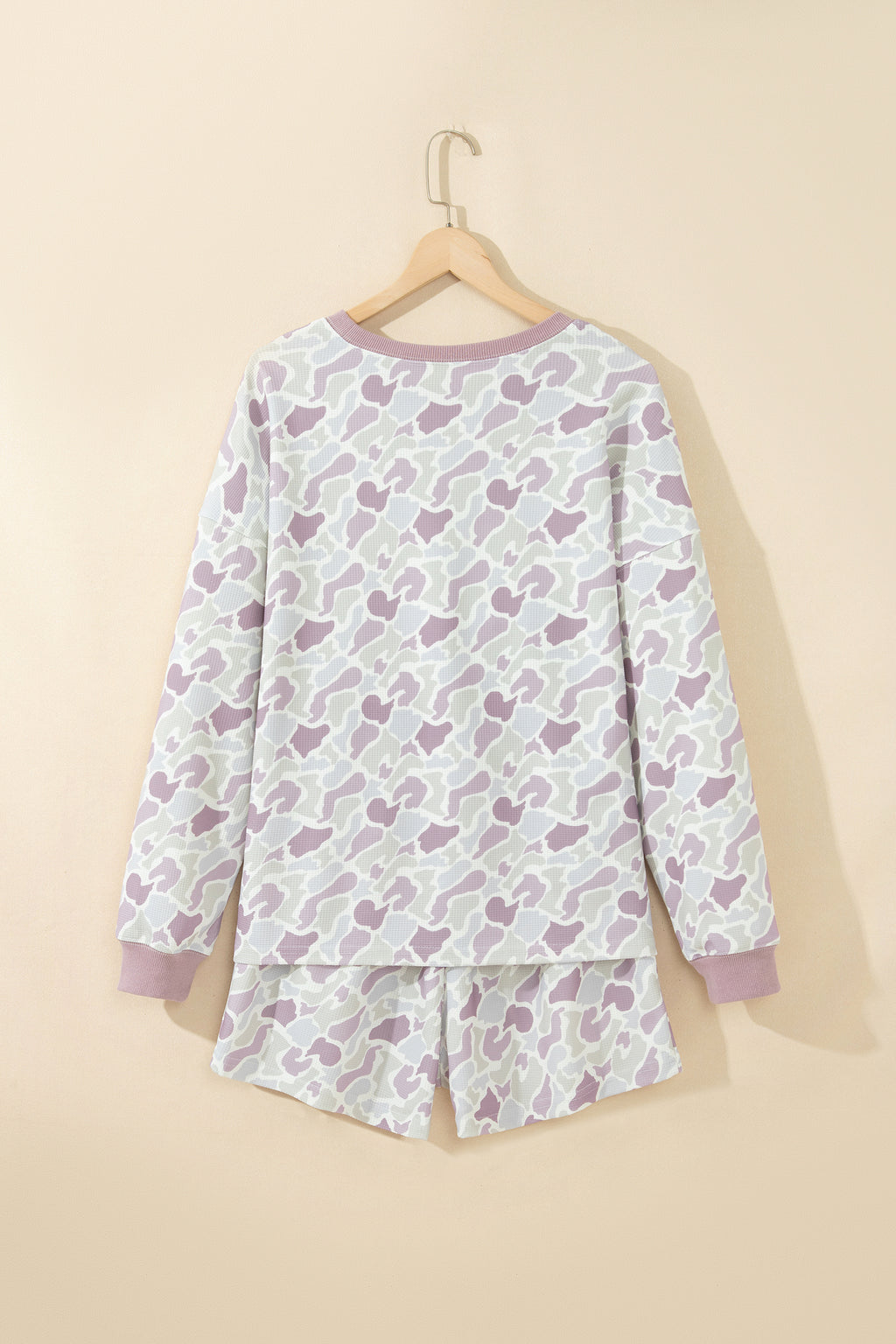 Cozy Waffle Knit Shorts Set
