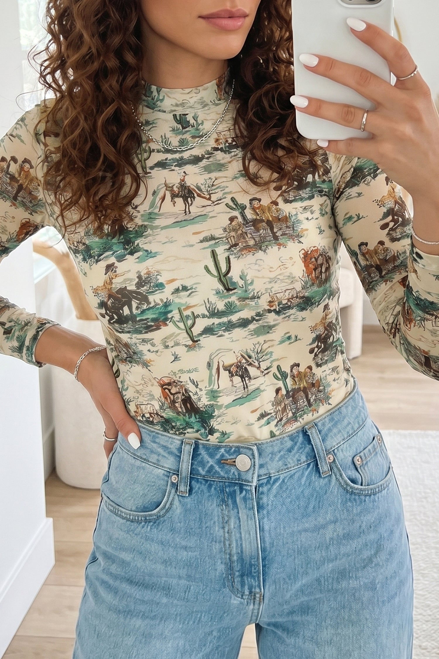 Western Spirit Long Sleeve Top