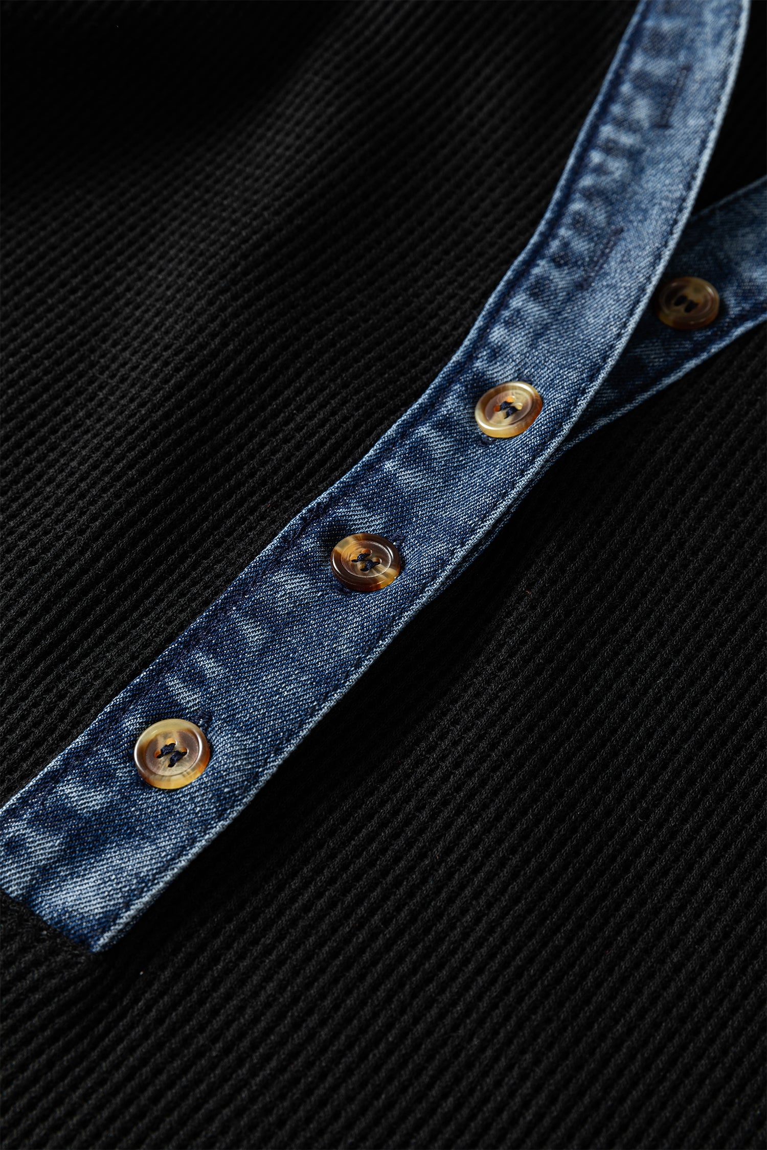 Denim Trim Shift Dress