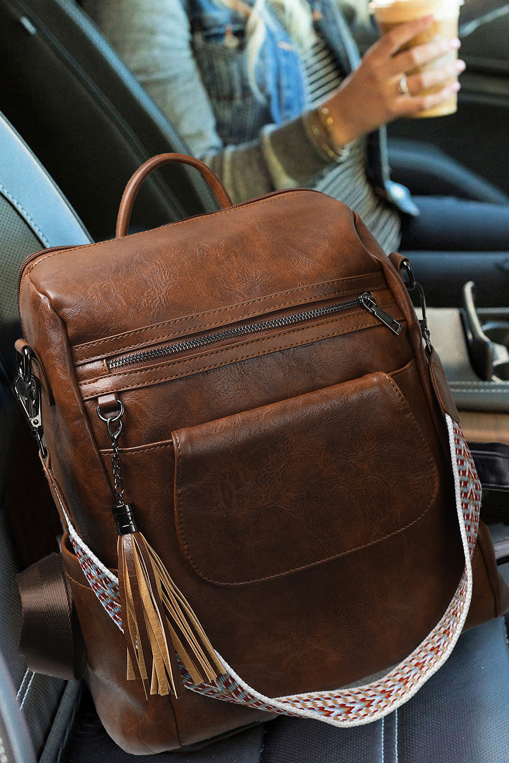 Vintage Tassel Tote Bag