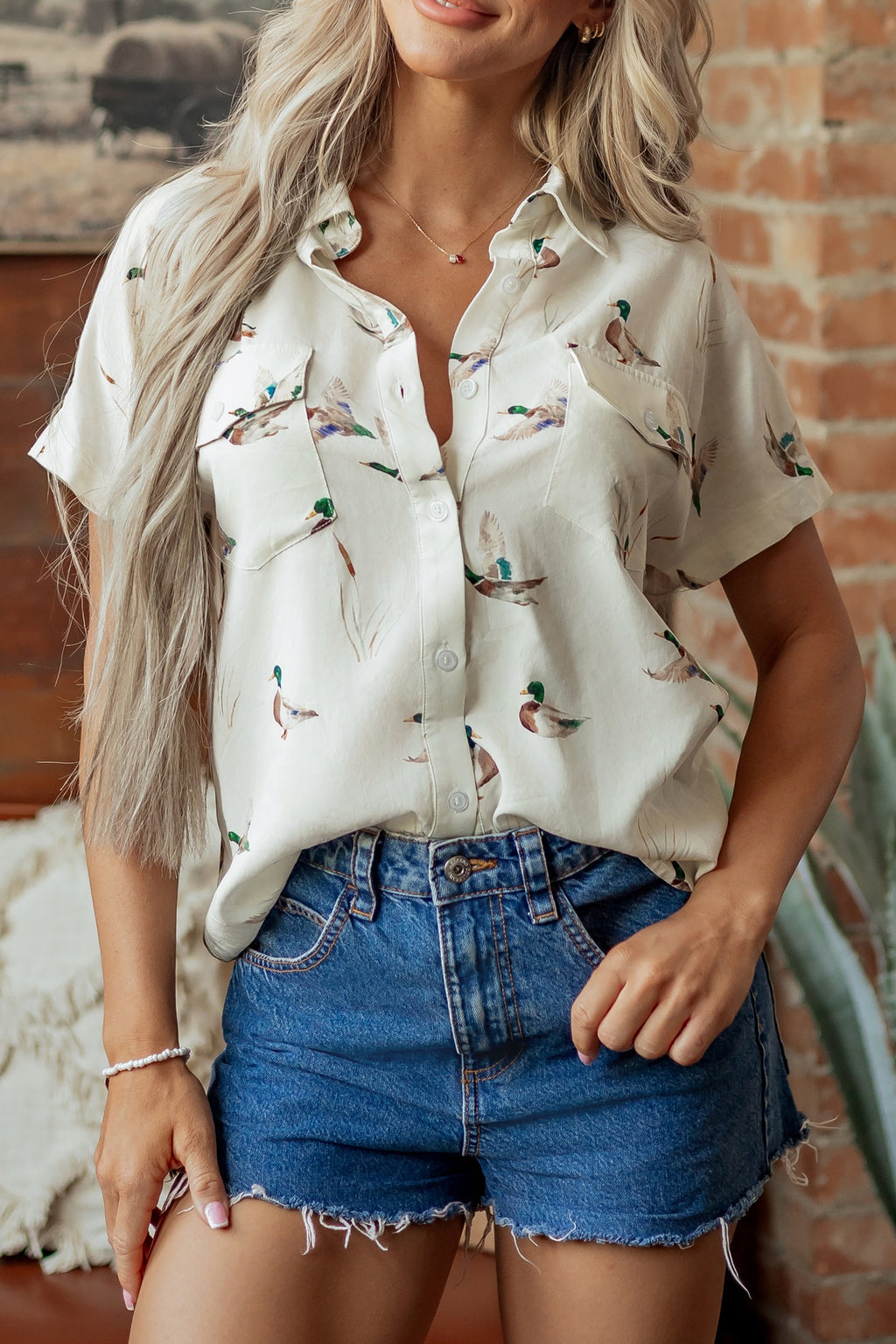 Mallard Button Flap Pocket Shirt