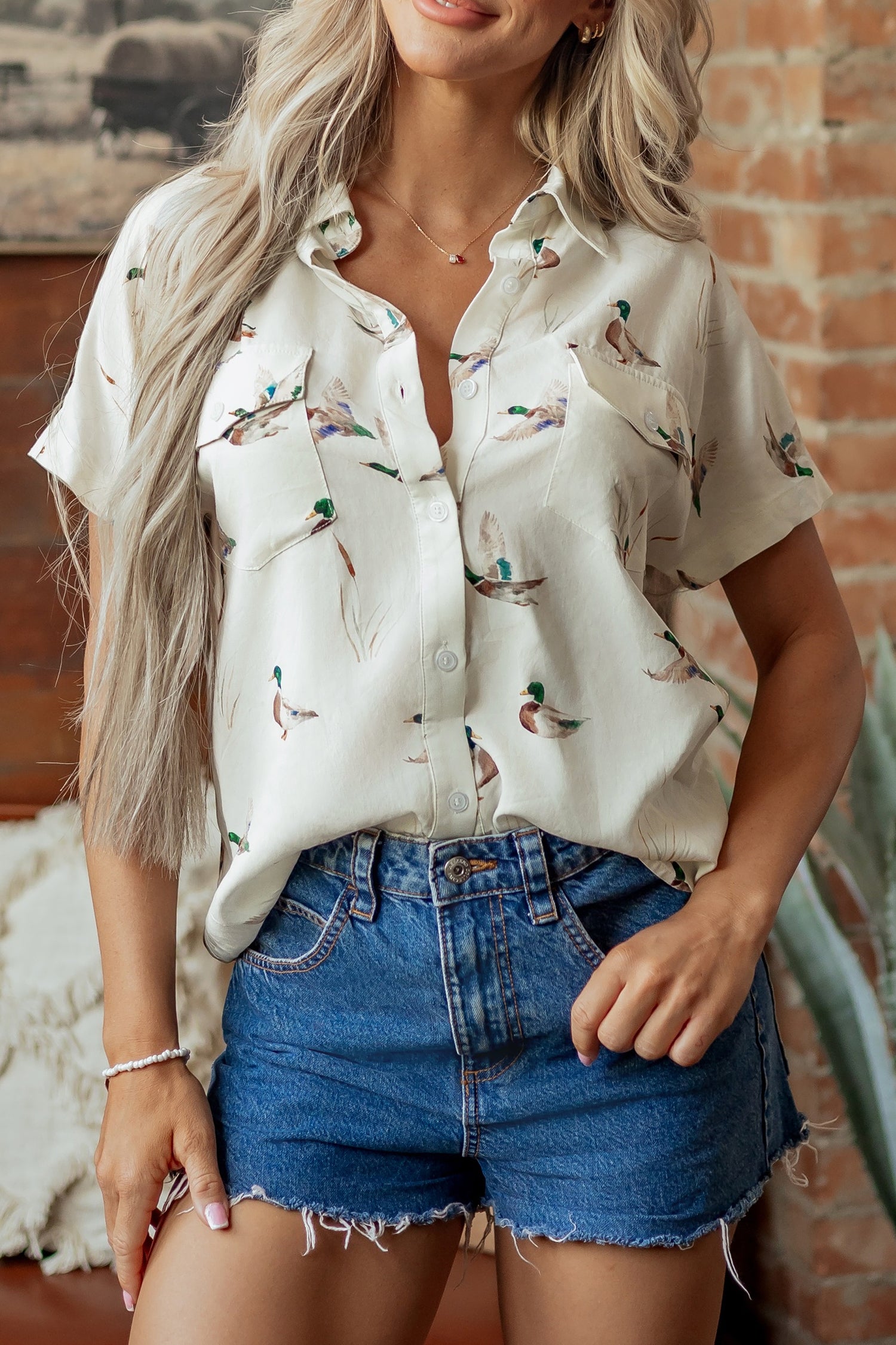 Mallard Button Flap Pocket Shirt
