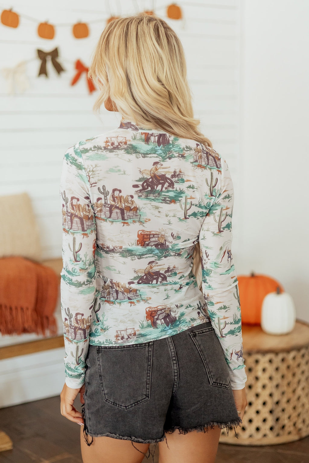 Western Spirit Long Sleeve Top
