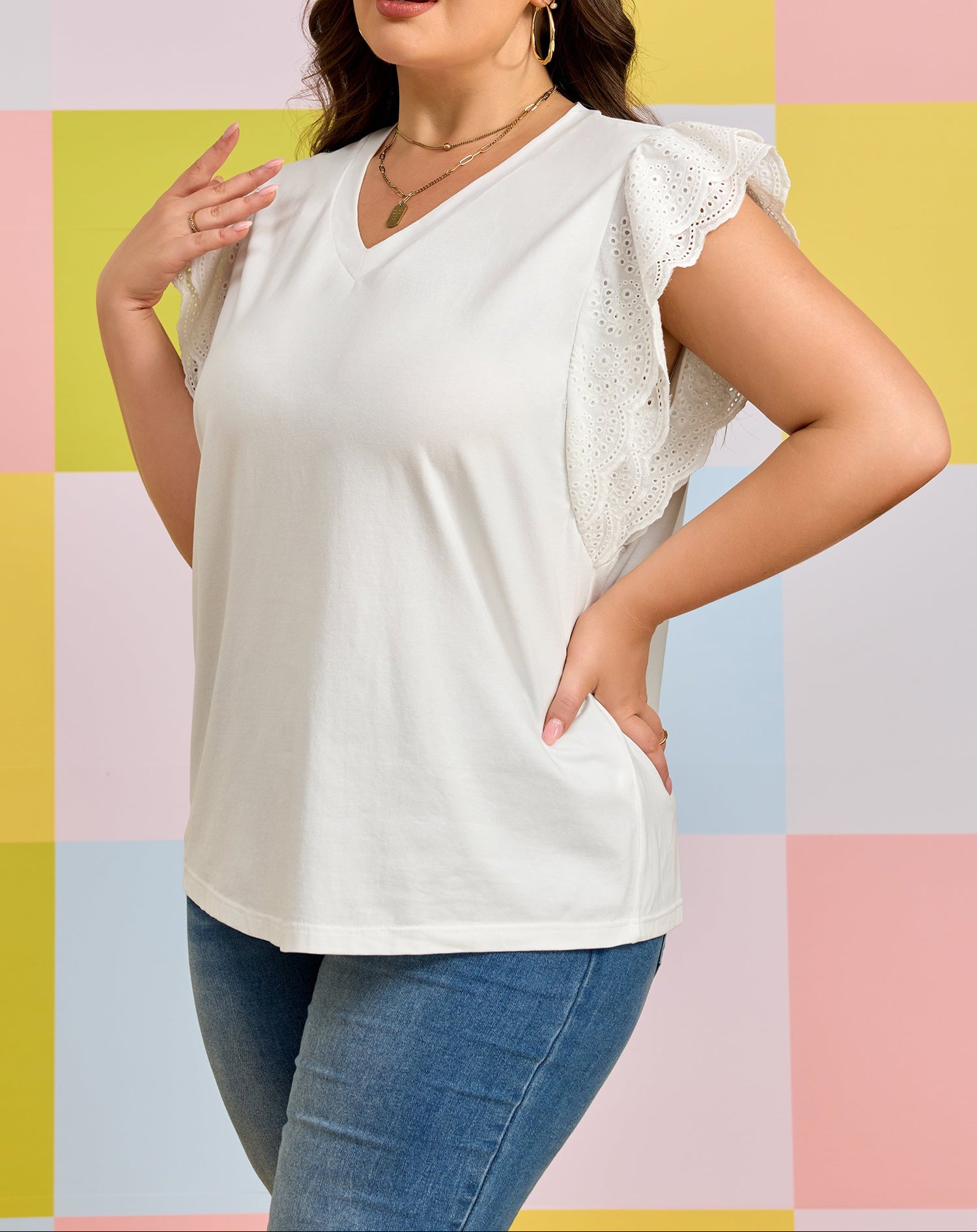 Everyday Grace Lace Sleeve Tunic