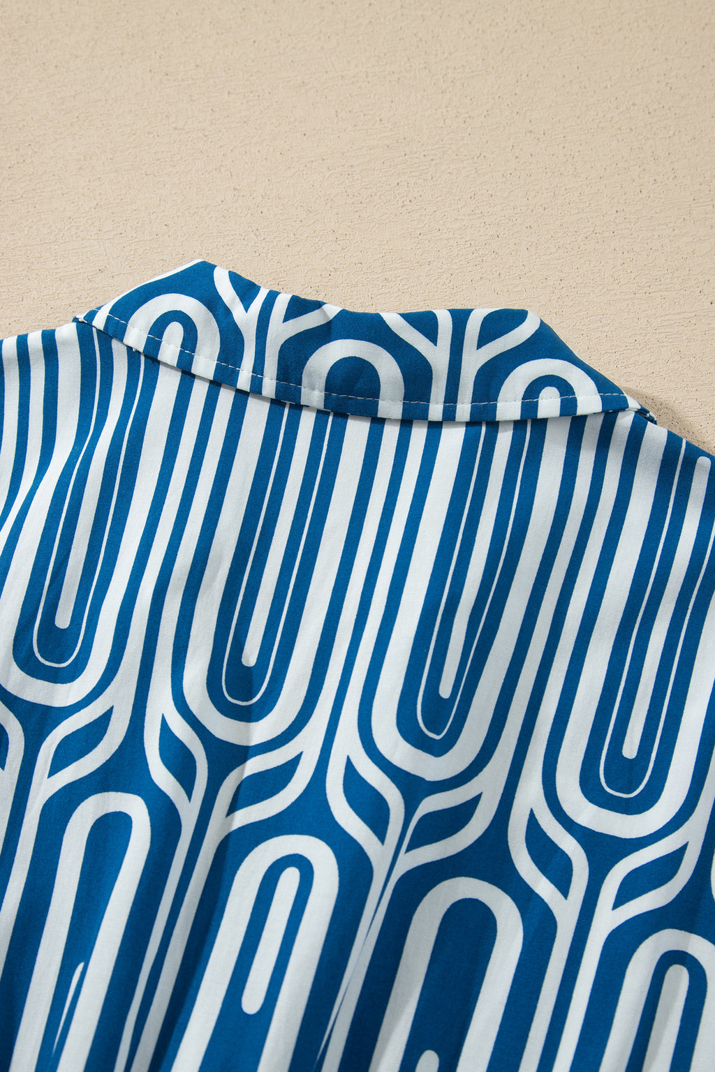 Geometric Print Shirt Dress