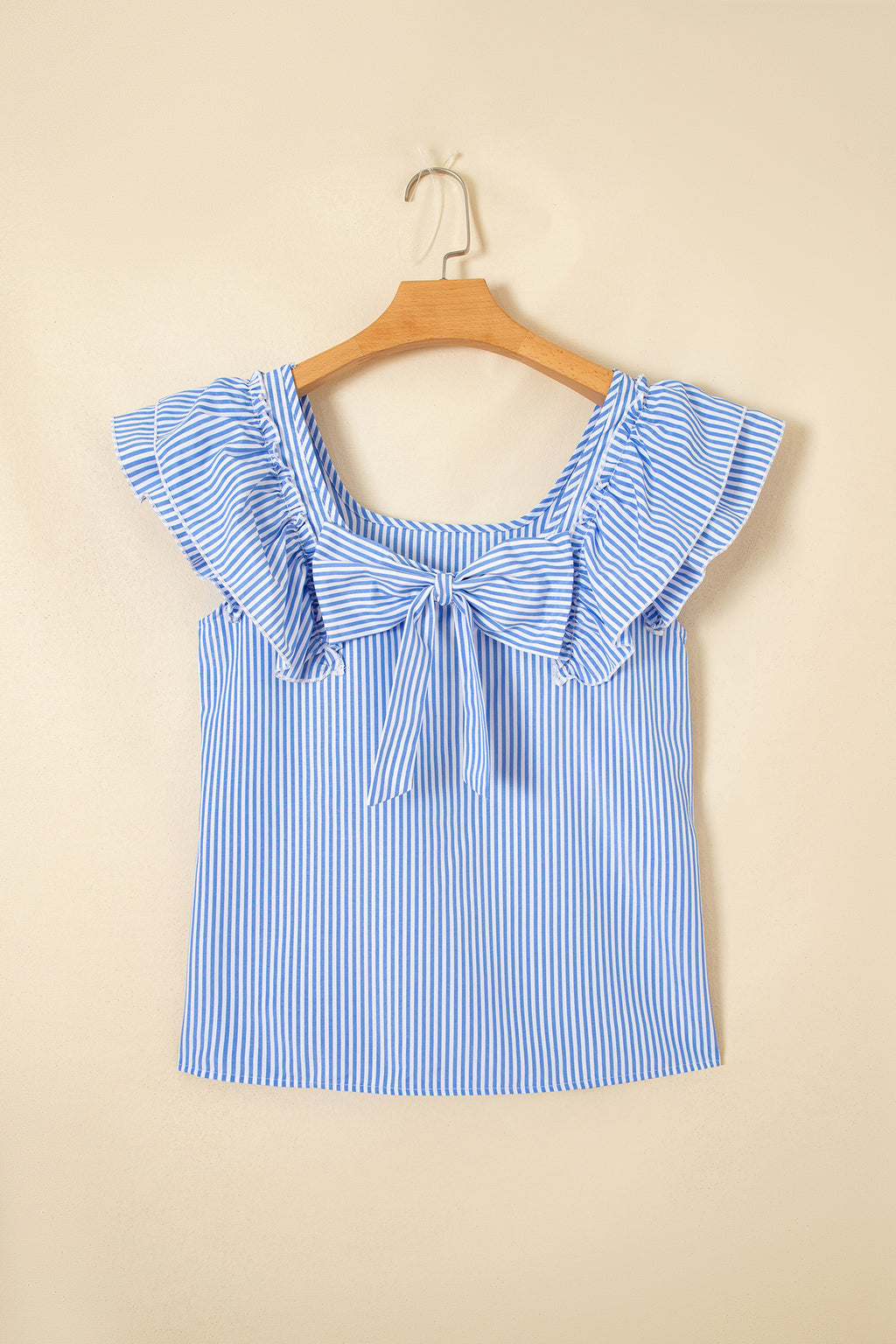 Sky Blue Bow Blouse