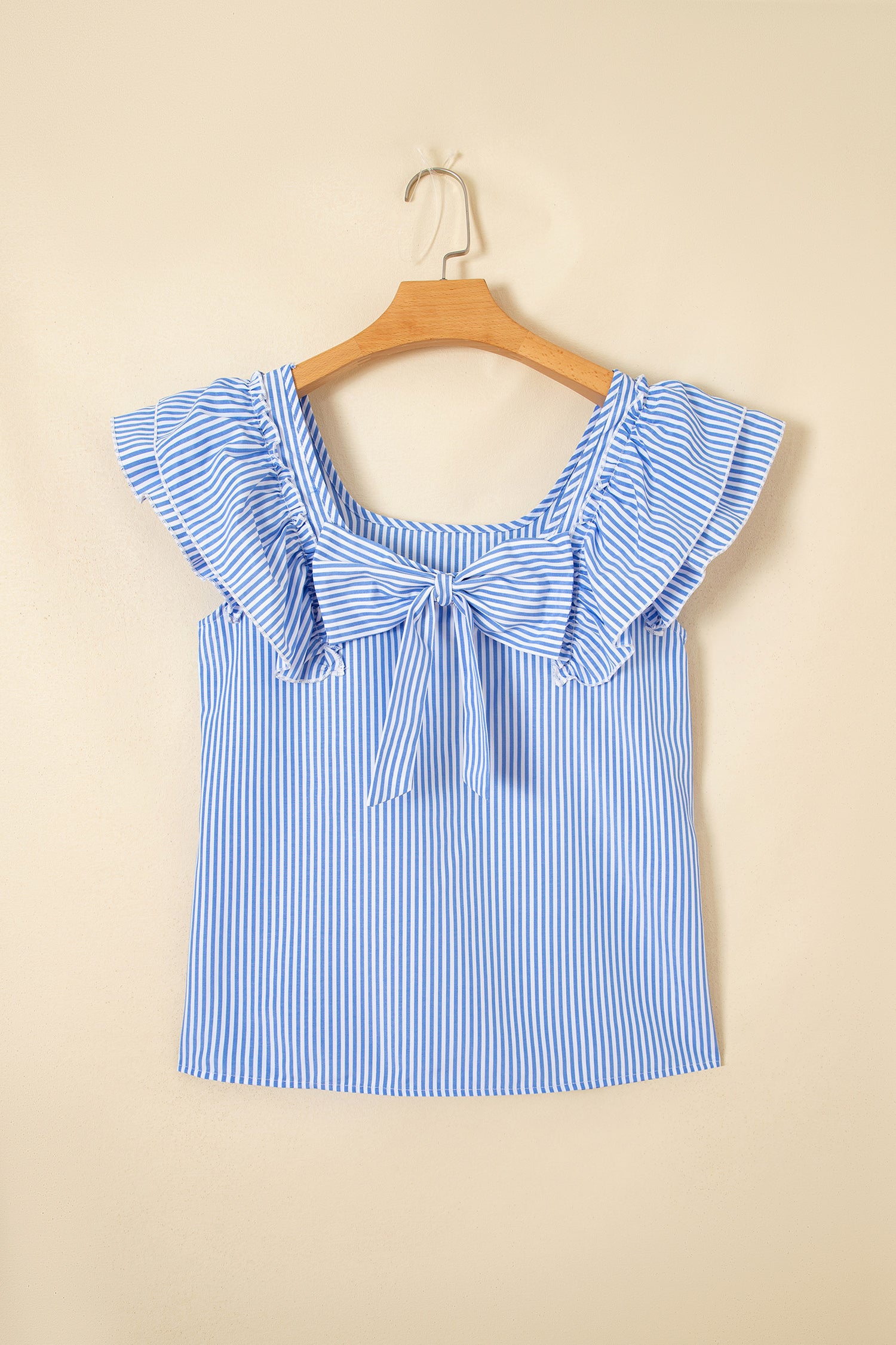 Sky Blue Bow Blouse