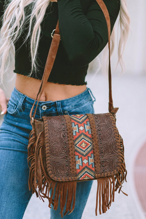 Boho Trail Tassel Crossbody Bag