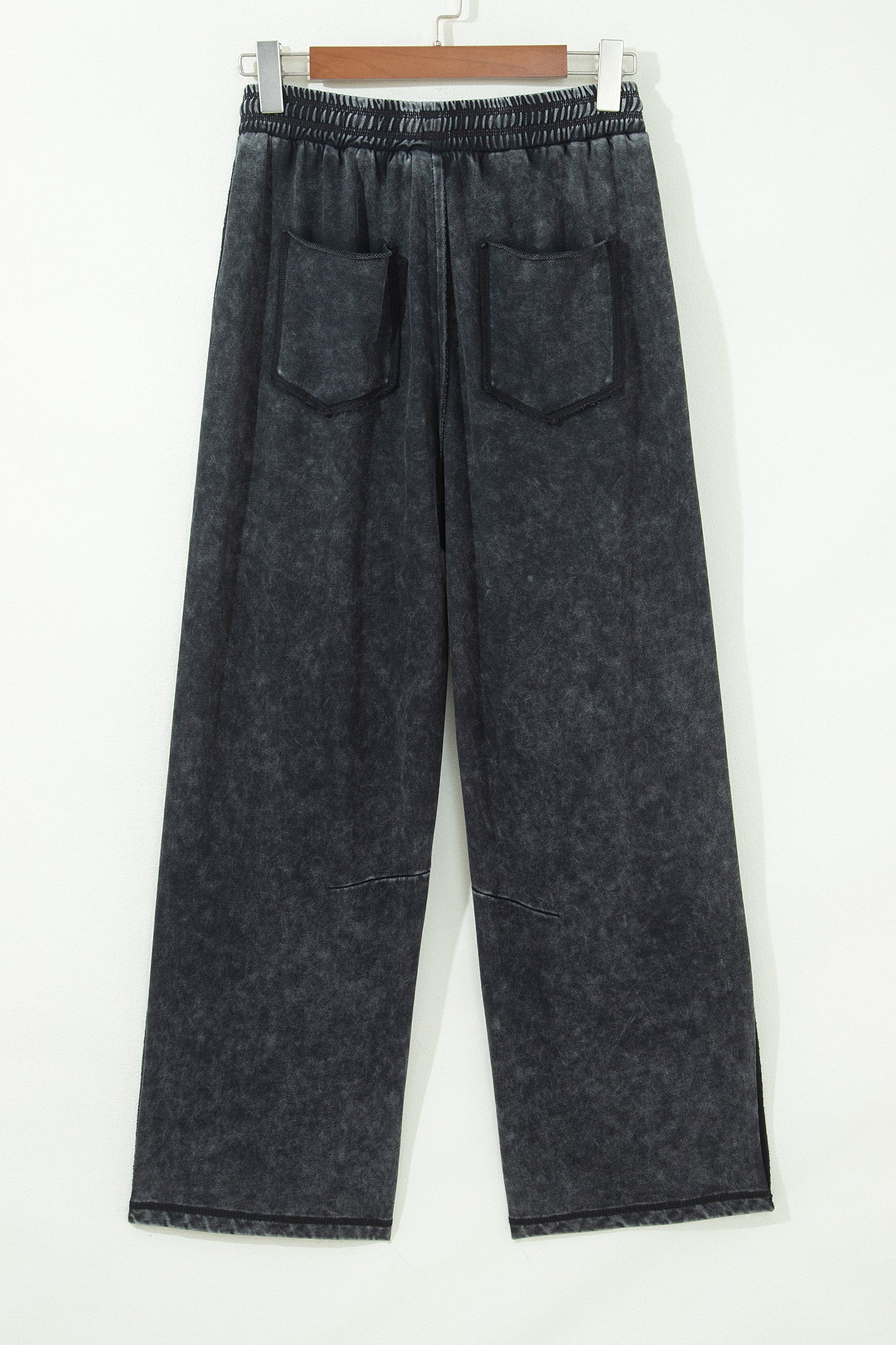 Mineral Washed Drawstring Ankle Pants
