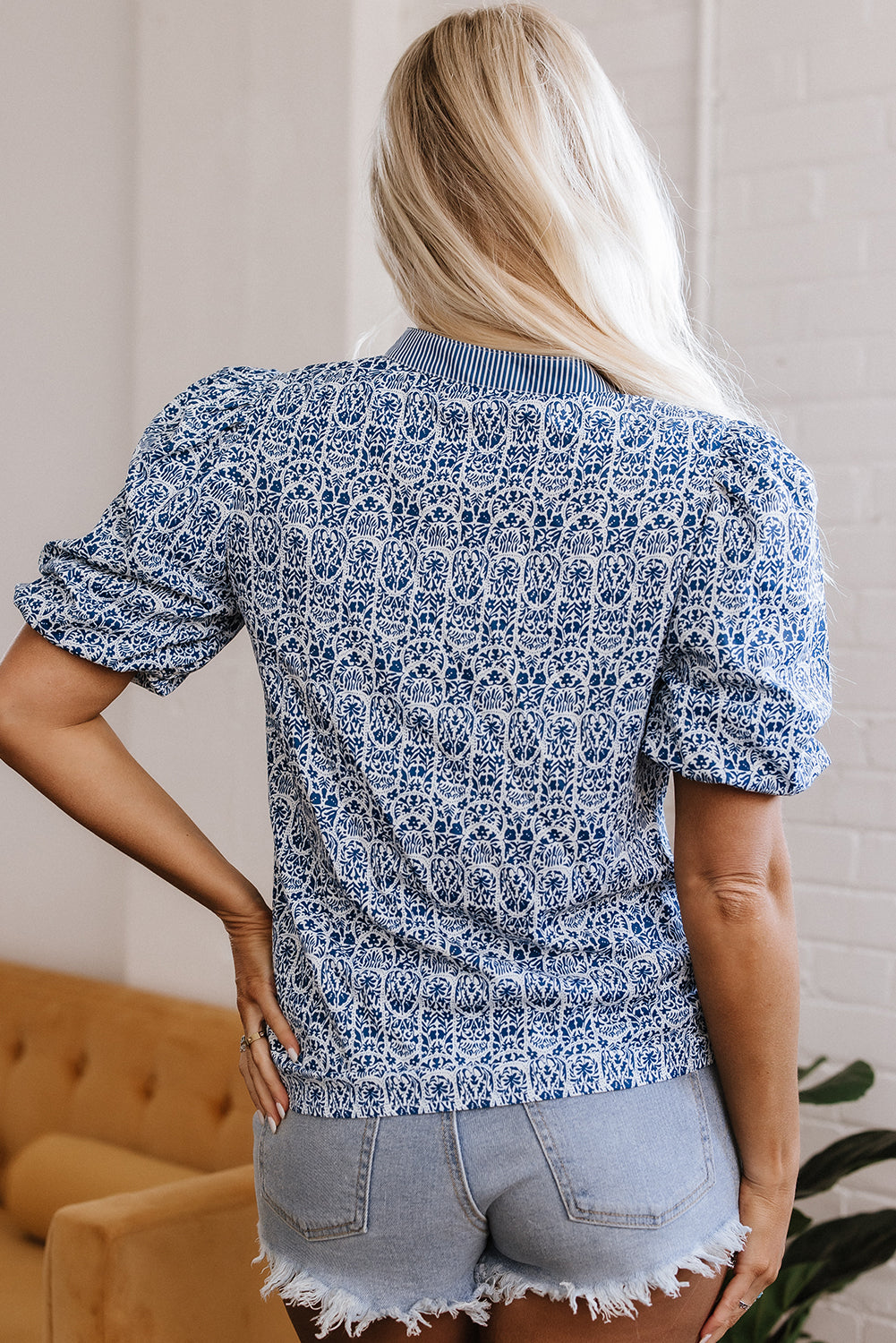 Floral Charm Ric-Rac Blouse