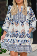Boho Print Mini Dress