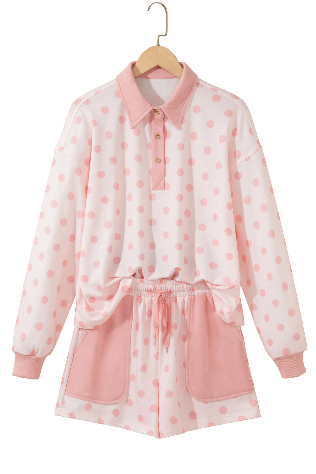 Pink Polka Dot Lounge Set