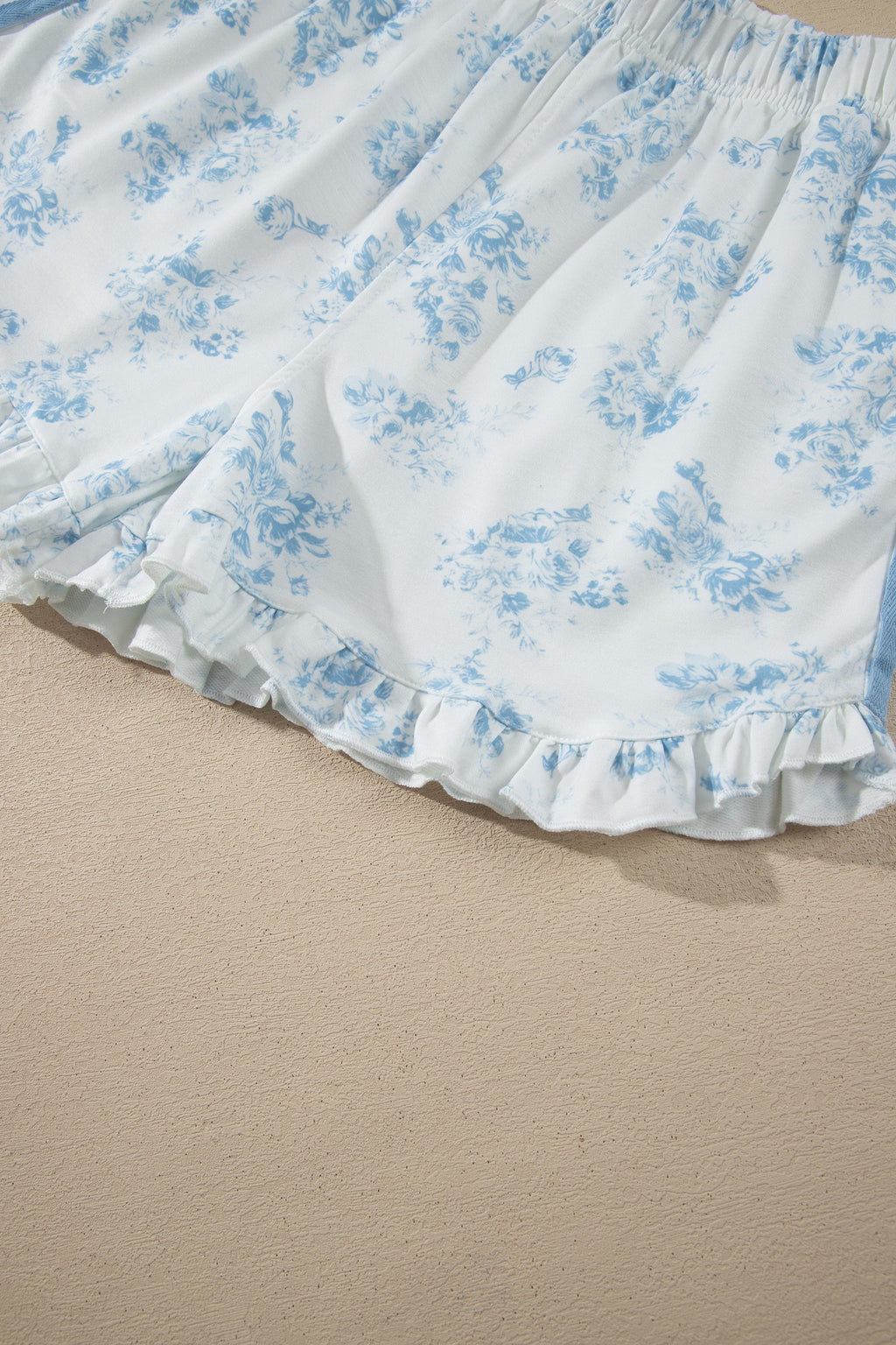 Sky Blue Floral Lounge Set