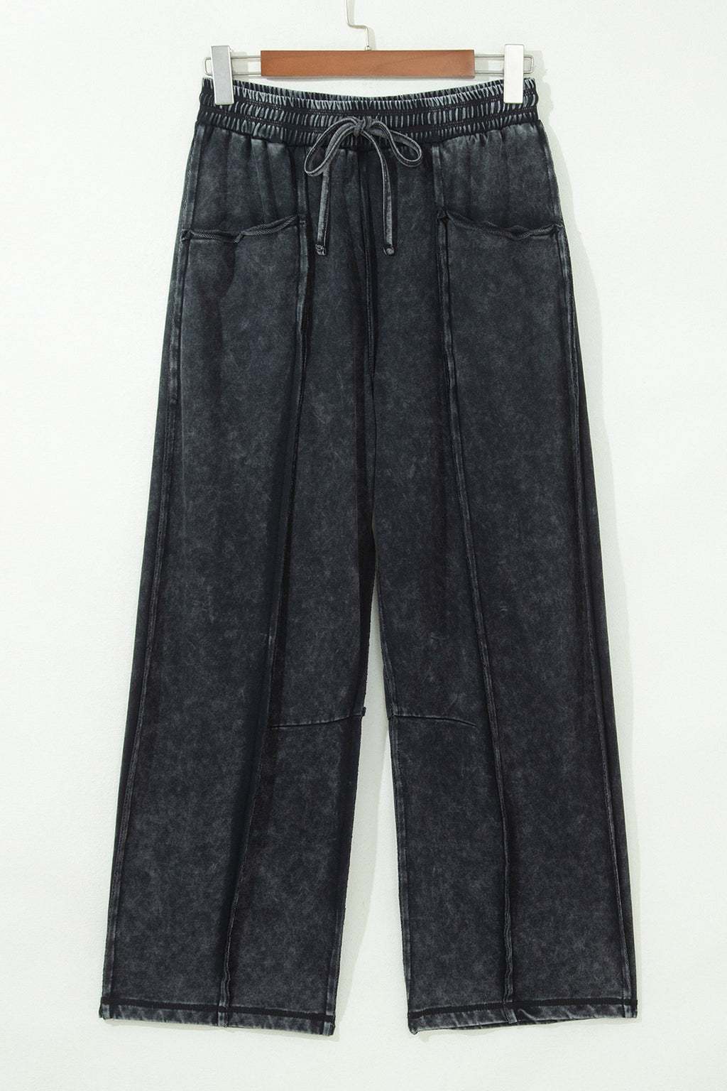 Mineral Washed Drawstring Ankle Pants