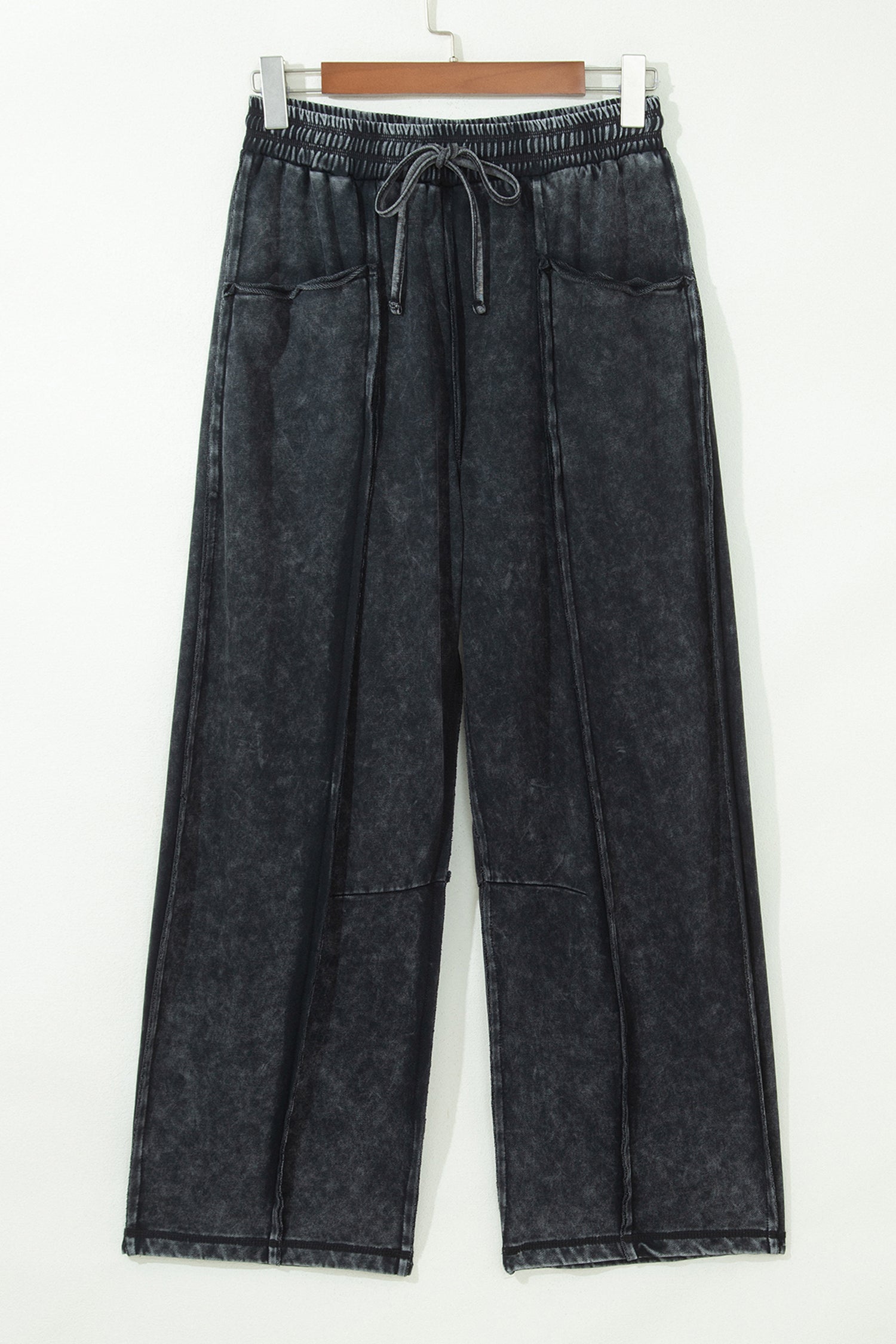 Mineral Washed Drawstring Ankle Pants
