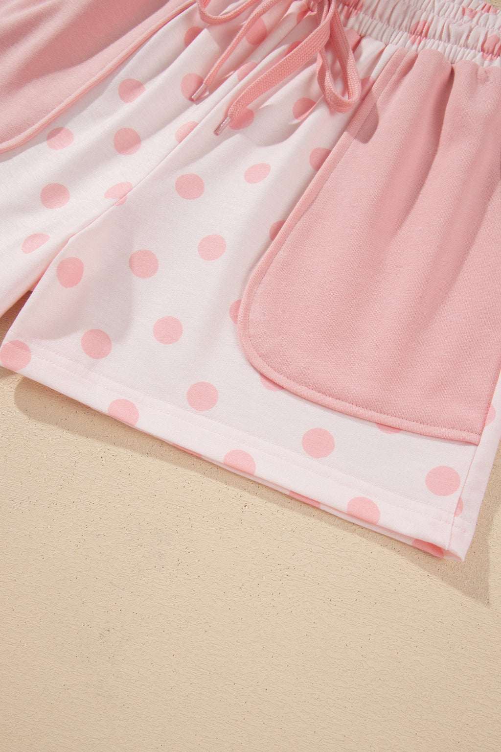 Pink Polka Dot Lounge Set